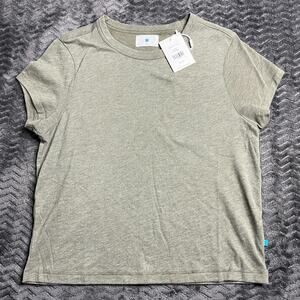 Jason Scott women Shrunken Tee Size Small heather sage NWT